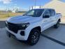 2023 WHITE /Charcoal Chevrolet Colorado Z71 Crew Cab 4WD (1GCPTDEK2P1) with an 2.7L L4 DOHC 16V TURBO engine, 6A transmission, located at 116 5th Avenue South, Lewistown, MT, 59457, 47.063877, -109.427879 - Photo#0