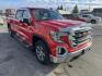 2021 Red /Grey GMC Sierra 1500 SLT Crew Cab Standard Box 4WD (3GTU9DEL9MG) with an 6.2L V8 OHV 16V engine, 6A transmission, located at 116 5th Avenue South, Lewistown, MT, 59457, 47.063877, -109.427879 - Discover the perfect blend of power, luxury, and capability with this 2021 GMC Sierra 1500 Crew Cab SLT 4WD, equipped with a robust 6.2L gas engine. Designed to elevate your driving experience, this truck offers exceptional performance, premium features, and the versatility to tackle any challenge. - Photo#0