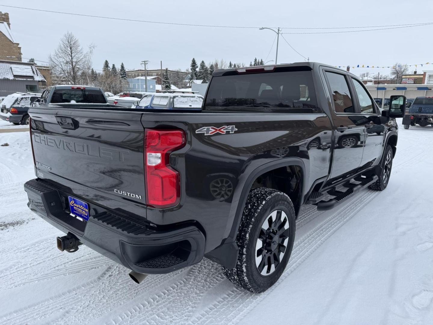 2020 Brown /Black Chevrolet Silverado 2500HD Custom Crew Cab Short Box 4WD (1GC4YME79LF) with an 6.6L V8 OHV 16V engine, 6A transmission, located at 116 5th Avenue South, Lewistown, MT, 59457, 47.063877, -109.427879 - Experience the power and reliability of this 2020 Chevrolet Silverado 2500HD Custom 4WD, built to handle tough jobs and everyday driving with ease. Equipped with a 6.6L V8 gas engine, this truck delivers impressive towing capacity and performance, making it the perfect choice for work or adventure. - Photo#1