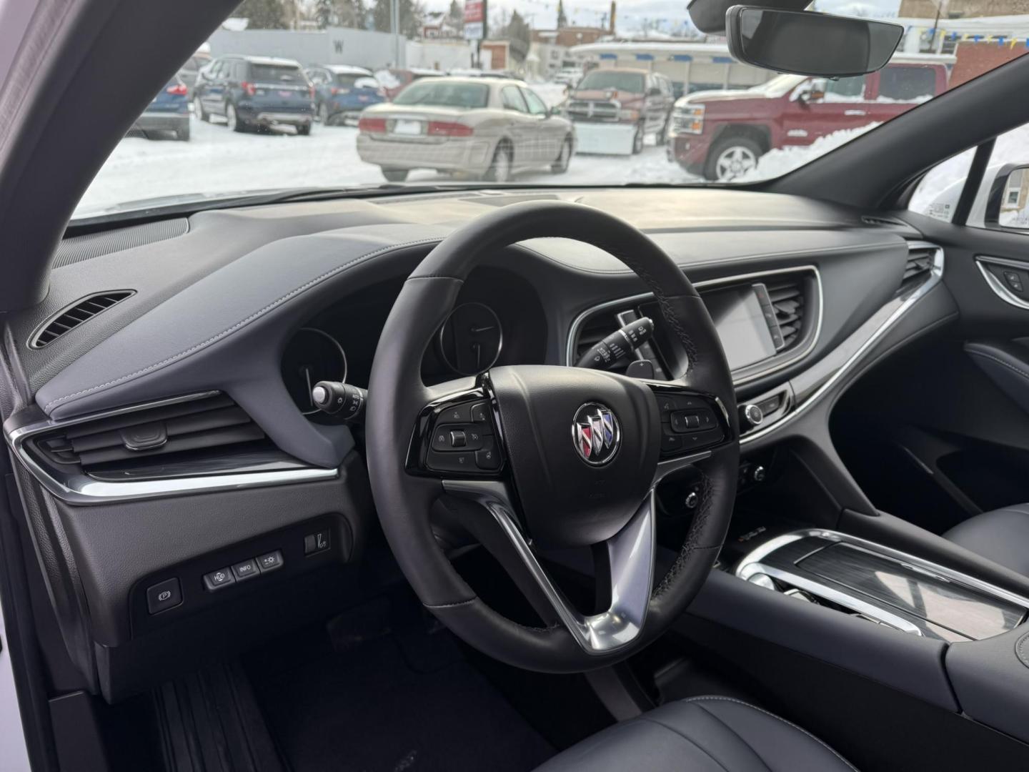 2023 WHITE /Grey Buick Enclave Premium AWD (5GAEVBKW1PJ) with an 3.6L V6 DOHC 24V engine, 9A transmission, located at 116 5th Avenue South, Lewistown, MT, 59457, 47.063877, -109.427879 - Elevate your driving experience with this 2023 Buick Enclave Premium AWD, a perfect blend of luxury, performance, and advanced technology. Equipped with the Experience Buick Package, this SUV offers refined styling, enhanced comfort, and premium features designed to impress. The spacious and sophist - Photo#16