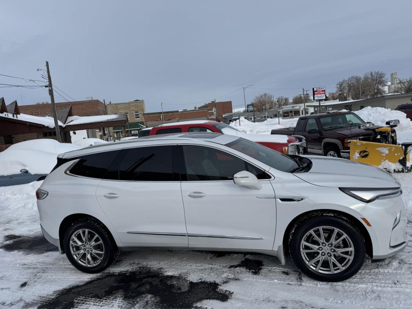 2023 WHITE /Grey Buick Enclave Premium AWD (5GAEVBKW1PJ) with an 3.6L V6 DOHC 24V engine, 9A transmission, located at 116 5th Avenue South, Lewistown, MT, 59457, 47.063877, -109.427879 - Elevate your driving experience with this 2023 Buick Enclave Premium AWD, a perfect blend of luxury, performance, and advanced technology. Equipped with the Experience Buick Package, this SUV offers refined styling, enhanced comfort, and premium features designed to impress. The spacious and sophist - Photo#2