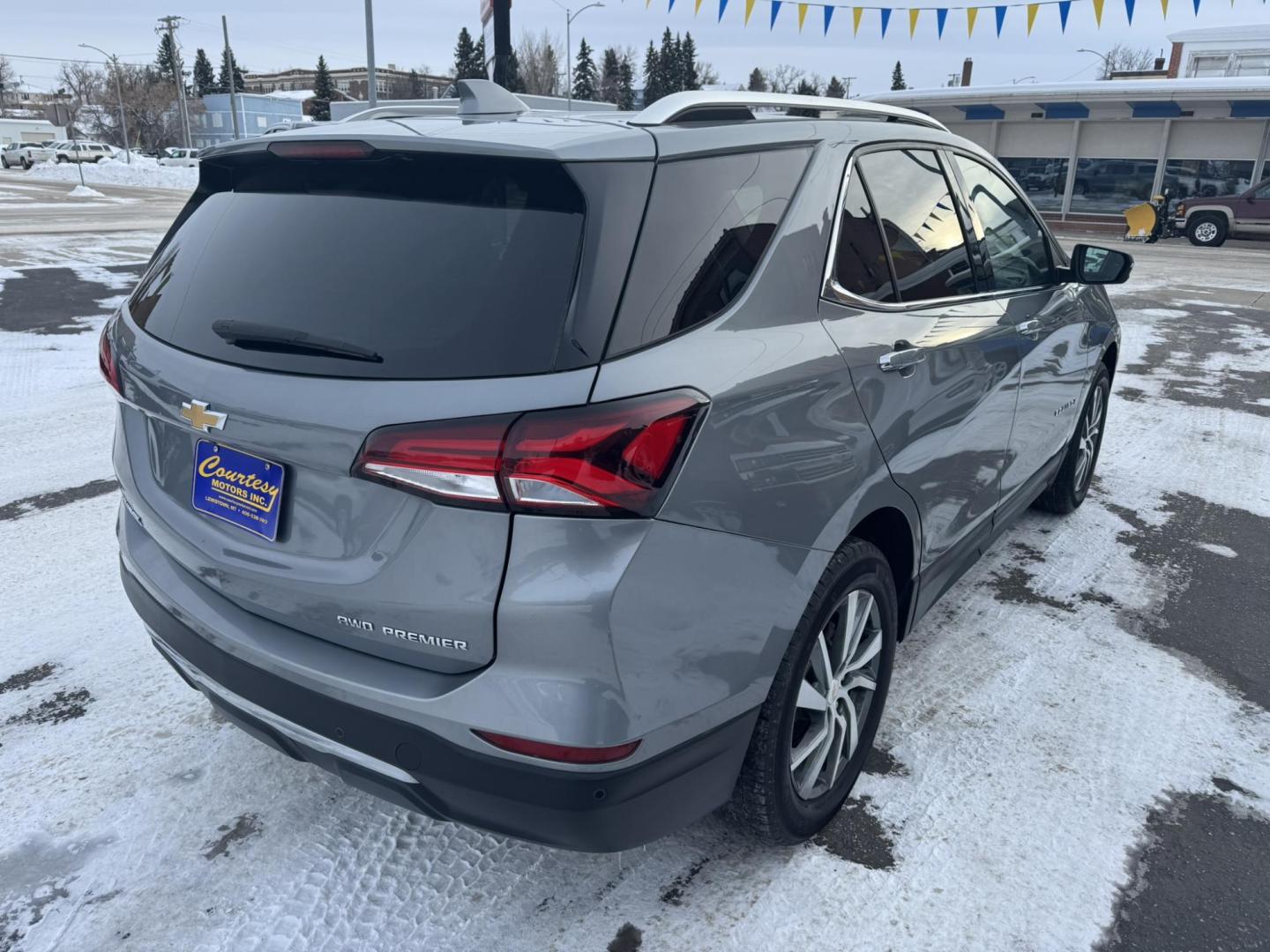 2023 Grey /Black Chevrolet Equinox Premier AWD (3GNAXXEG7PL) with an 1.5L L4 DOHC 16V TURBO engine, 6A transmission, located at 116 5th Avenue South, Lewistown, MT, 59457, 47.063877, -109.427879 - Photo#0