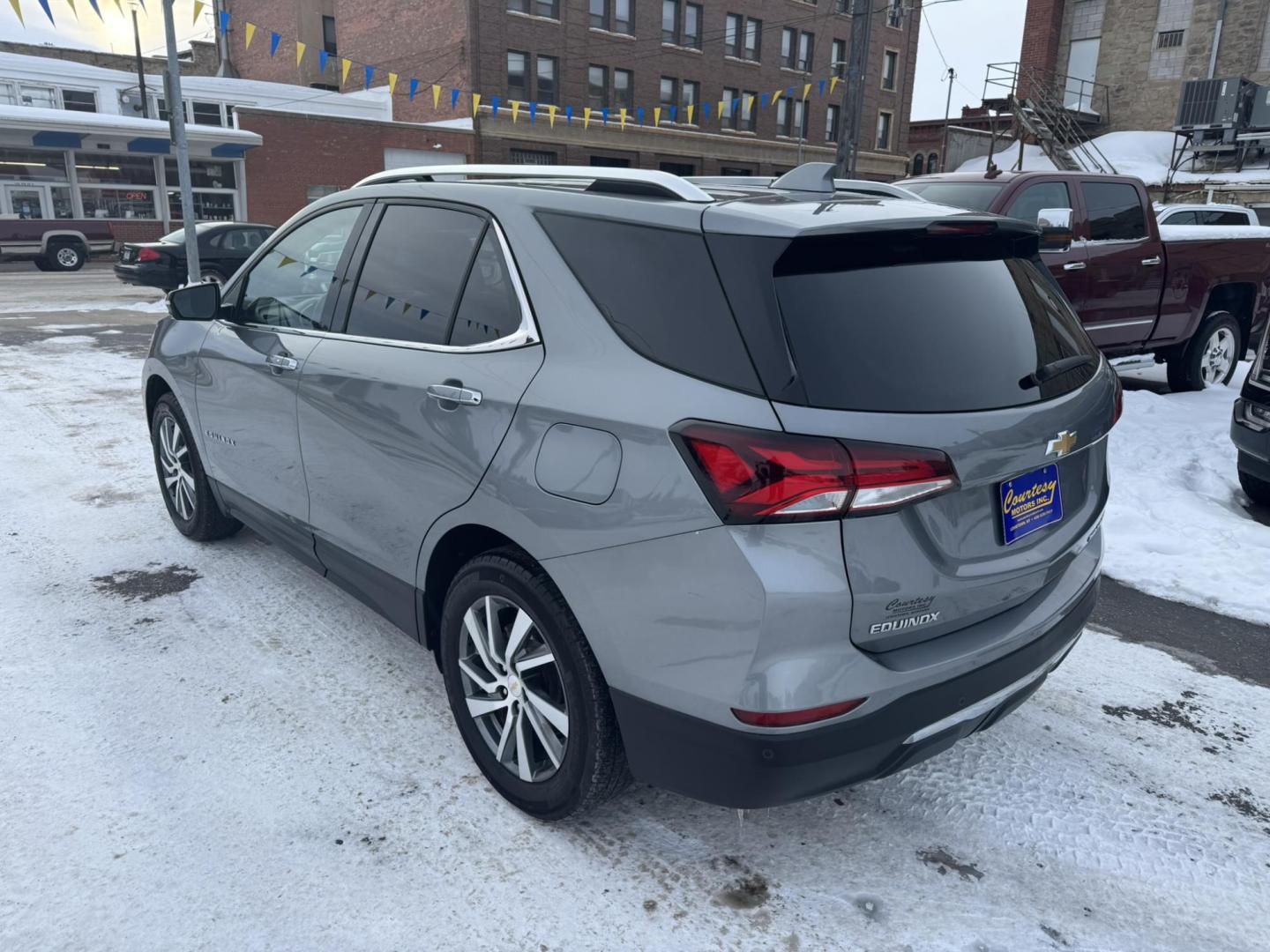 2023 Grey /Black Chevrolet Equinox Premier AWD (3GNAXXEG7PL) with an 1.5L L4 DOHC 16V TURBO engine, 6A transmission, located at 116 5th Avenue South, Lewistown, MT, 59457, 47.063877, -109.427879 - Photo#3